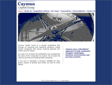 Tablet Screenshot of caymuscapitalgroup.com